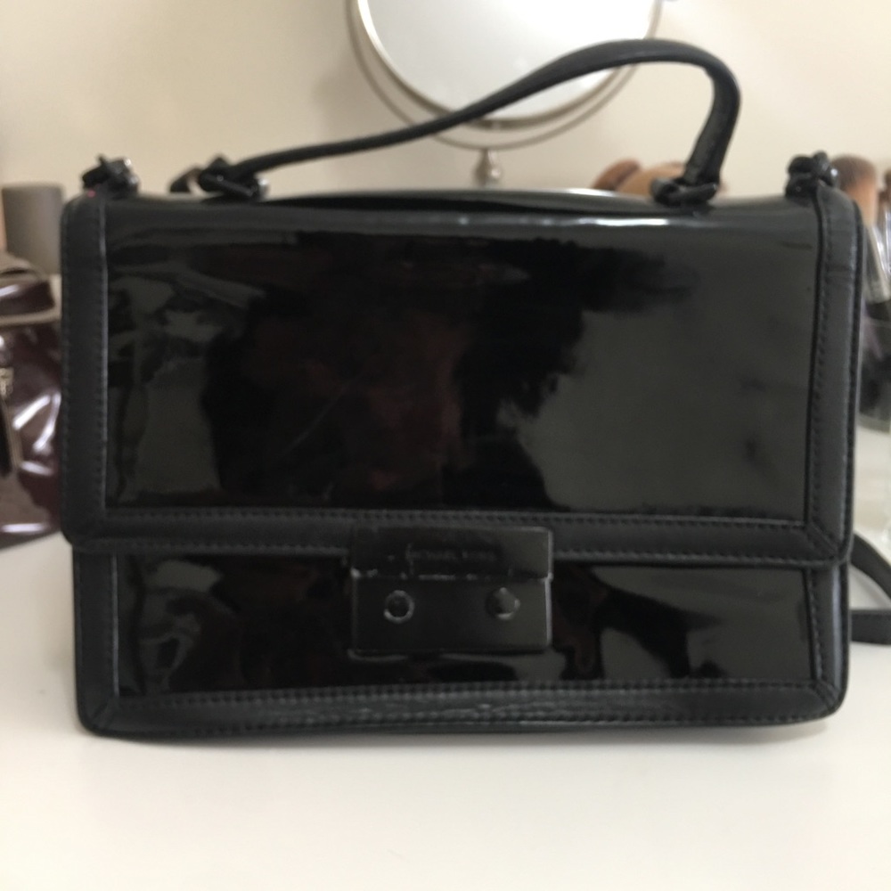 Black patent leather Michael Kors Bag